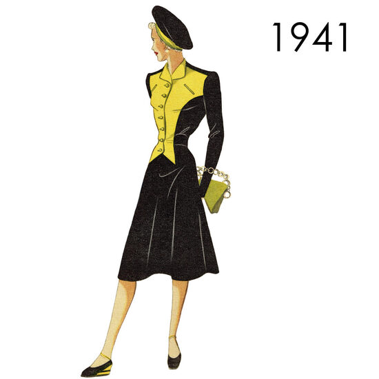 1941 Dress. Bust 120 cm (47")